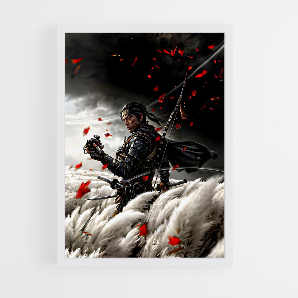 Poster Jin sakai katana – affiche Ghost of tsushima (vue 3)